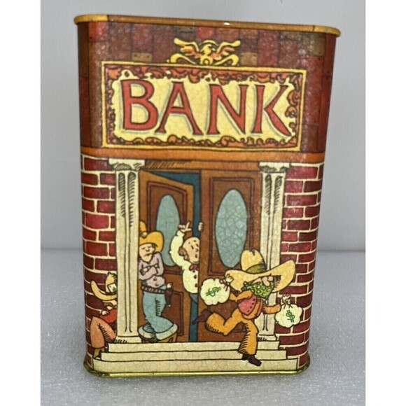 Hallmark Vintage Bank - Old Town Cowboy‎ Bank Robbery - Picture 1 of 5
